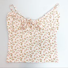 Brand New With Tags Removed Never Worn. Size Large Keyhole Cinched Waffle Floral Tank. I Do Not Trade Bundle For More Savings Fast Shipper 3+ Items 15% Off Floral Tank, Floral Shirt, Orange White, Shirt Color, Color Orange, Colorful Shirts, Womens Tops, Size Large, Tank Tops