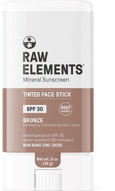 Head out on your next sunny adventure with the on-the-go Raw Elements Mineral Sunscreen Tinted Face Stick. Its SPF 30 formula keeps you protected and moisturized with a subtle tint. Zinc Sunscreen, Spf Face Moisturizer, Raw Minerals, Sunscreen Lotion, Mineral Sunscreen, Spf Sunscreen, Face Sunscreen, Face Moisturizer, Organic Ingredients