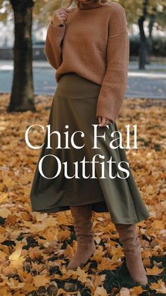 Outfits With Midi Skirts, Fall Skirt Outfits With Boots, Midi Skirt With Boots, Midi Skirt Outfit Fall, Outfits Ideas Winter, Sweater Skirt Outfit, Fall Outfit With Boots, Skirt Outfit Fall, Winter Outfits Ideas