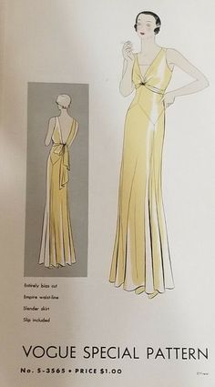 Vintage Vogue Dress Pattern, 1930s Evening Gowns Hollywood Glamour, 40s Evening Gown, 1930s Fashion Women Glamour, 1930 Aesthetic, 1930s Fashion Plates, 1930’s Dresses, 1930s Hollywood Glamour, 1920s Dress Pattern