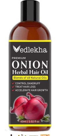 Vedlekha Onion herbal hair oil , Hair full control, control Dandruff, Women & mans useses It is a nutrient-rich oil that provides soothing care to dull, lifeless, weak hair and tired scalp to help transform their texture and health. It contains a blend of 7 cold-pressed oils like Sweet Almond Oil, Extra Virgin Olive Oil, Castor Oil, Jojoba Oil, Moroccan Argan Oil, Coconut Oil, Onion Black Seed oil for healthy scalp. The built-in comb applicator helps spread the oil evenly and avoid any spillage. Onion Hair Oil, Onion Hair, Jamaican Castor Oil, Accelerate Hair Growth, Onion For Hair, Rosemary Essential Oil, Growth Hair, Brown Spots On Face, Herbal Hair