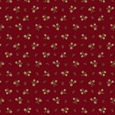 Marcus Fabrics Sweet Flower Red Flannel Fabric Pam Buda, Flannel Fashion, Felt Books, Marcus Fabric, Thread & Yarn, Cross Stitch Needles, Flower Red, Red Flannel, Wool Applique