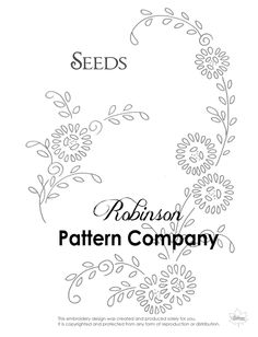 the seed company's logo with flowers on it