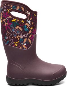 30% lighter weight than other similar boots—and 100% tough—the women's Bogs Neo-Classic Tall Flowers boots keep out rain  snow and cold via their waterproof construction and cozy insulation. Winter Boots Women Snow, Flower Boots, Womens Bogs, Tall Flowers, Keep Out, Neo Classic, Snow Boots Women, Winter Boots Women, Womens Size Chart