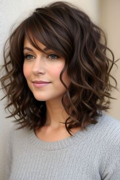 26+ Chin Length Hairstyles for Curly Hair Women 4 How To Do Shoulder Length Hair Styles, Medium Length Fine Curly Hairstyles, Medium Length Haircut Over 50 Women, Short Medium Wavy Hair, Medium Length Hair For Thick Wavy Hair, Mid Length Curly Haircuts For Women, Haircuts For Women With Wavy Hair, Curled Medium Hairstyles, Bob Hairstyle Curly Hair