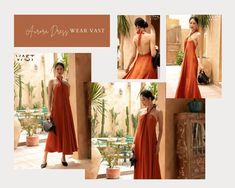 The slightly fitted silhouette and a chic halter strap neckline with an open back are the standout features of this sleek rust orange floor-length number. Brides-to-be take note, this makes for a gorgeous bridesmaid dress, too. Orange Halter Neck Maxi Dress For Evening, Orange Halter Neck Maxi Dress For Date Night, Elegant Orange Halter Dress For Party, Elegant Orange Halter Neck Maxi Dress, Elegant Orange Sleeveless Halter Dress, Orange Floor, Gorgeous Bridesmaid Dresses, Halter Strap, Take Note