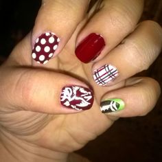 Gamecock nails part deux Gamecock Nails Designs, Alabama Nails, Manicure Tutorials, Carolina Gamecocks, Nails 2020, Nails Designs, Mani Pedi, Nails Design