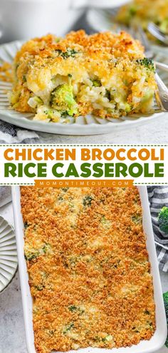 You'll love this simple dinner recipe that's freezer-friendly! Cheesy and delicious, this Chicken Broccoli Rice Casserole is the BEST. Everyone will love this warm comfort food! Healthy option for this chicken casserole included! Shredded Chicken Broccoli Rice Casserole, Chicken Casserole For Freezer, Broccoli Rice And Chicken Casserole Easy, Baked Chicken Broccoli And Rice Recipes, Chicken Broccoli Rice Cheese Casserole Baked, Chicken Broccoli Rice Casserole Recipes, Easy Broccoli Chicken Rice Casserole, Broccoli Chicken Rice Bake, Broccoli Chicken Casserole Recipes