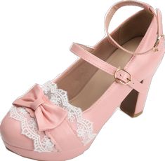 Cute Round Toe Heels With Bow, Cute Bow Heels With Round Toe, Cute Heels With Bow And Round Toe, Cute Closed Toe Heels With Bow, Vintage Party Heels With Bow, Vintage Heels With Bow For Party, Retro Round Toe Heels With Bow, Heels Bow, Kawaii Shoes