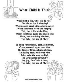 the poem for santa claus is coming to town, which includes an image of two children and