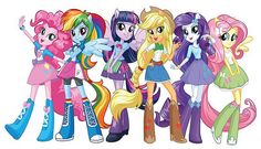 my little pony friends are all lined up for a group photo with the caption's name