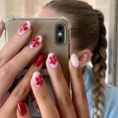 Mismatched Nail Art, Her Nails, Nail Idea, Cute Gel Nails, Fire Nails, Dream Nails, Funky Nails, Pretty Acrylic Nails