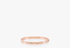 Set In Stone Hinged Bangle | KATE SPADE Elegant Kate Spade Metal Jewelry, Kate Spade Formal Bracelet Jewelry, Kate Spade Formal Bracelet, Formal Kate Spade Bracelet, Hinged Bangle, Kate Spade New York, Diamond Stone, Instagram Captions, Hinges