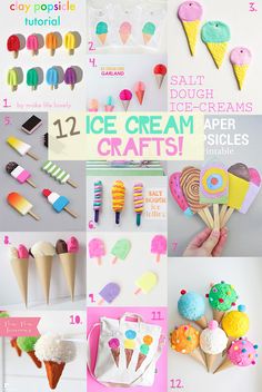 ice cream crafts for kids to make with popsicles, candy lollipops and more