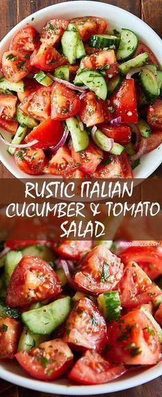 the ultimate cucumber and tomato salad is ready to be eaten in less than 30 minutes