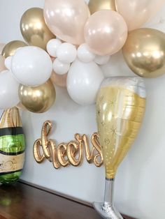 Gold Balloon Garland Kit - Pretty Collected Christmas Birthday Party Decorations, Gold Balloon Garland, 21st Birthday Decorations, Wedding Shower Decorations, Large Balloons, Christmas Birthday Party, Engagement Party Decorations