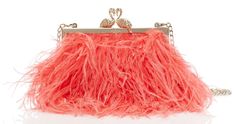 Kate Spade Madison Flamingo Clasp Clutch Feather Clutch, Kate Spade Flamingo, Clutch Bag Wedding, Brand Handbags, Chain Purse, Knuckle Ring, Wedding Purse, Ostrich Feather, Pink Feathers