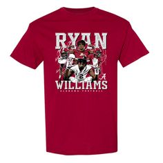 Officially Licensed Merchandise for Ryan Williams at University of Alabama. Your order will be printed & made to order in 3-7 business days once you have placed your order! Your new go to shirt. This staple t-shirt is soft and lightweight, with the right amount of stretch. It's comfortable and flattering for all. • 100% combed and ring-spun cotton. • Ash color is 99% combed and ring-spun cotton, 1% polyester • Heather colors are 50% combed and ring-spun cotton, 50% polyester Size Chart: Short Sleeve Graphic Print Shirt For Fans, Graphic Print Short Sleeve Shirt For Fan Gear, Graphic Tee T-shirt With Custom Print For Fans, Fan Gear Tops With Custom Print And Short Sleeves, Custom Print T-shirt For Fans, Red Custom Print Shirt For Fan Merchandise, Red Custom Print Shirt For Fans, Red Custom Print Fan Apparel Top, Alabama Grandma Shirt