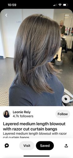 Hair Bob With Curtain Bangs, Convex Layers Haircut, Chest Length Hair, Straight Thick Hair, Hairstyle Tips, Fine Straight Hair, Straight Hair Cuts, Framing Layers, Layered Haircuts For Medium Hair