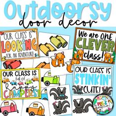 an image of classroom signs and posters for children's class or daydress