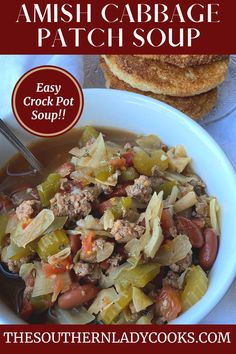 this amish cabbage soup is an easy crock pot meal