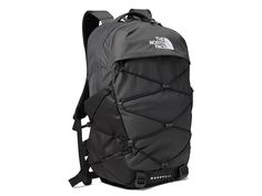 The North Face Borealis - Day Pack Bags : Asphalt Grey Light Heather/TNF Black-NPF : Carry all your essentials in The North Face Borealis backpack. 360-degree reflectivity. Articulated shoulder straps. Bottom compression. External bungee-compression system with clips. External fleece-lined pocket. Front compartment features internal organization with secure-zip pockets and a padded tablet sleeve. Large main compartment. Protective laptop compartment. Padded top grab handle. Recycled body fabric North Face Borealis Backpack, Borealis Backpack, The North Face Borealis, North Face Borealis, Bath And Body Works Perfume, Padded Top, Back Bag, Tablet Sleeve, Grey Light