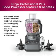 the ninja professional plus food processor features and benefits