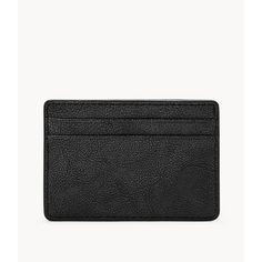 This leather card case features 1 slide pocket and 4 credit card slots. Minimalist Card, Fossil Wallet, Minimalist Cards, Leather Organization, Pocket Money, Front Pocket Wallet, Card Case Wallet, Card Organizer, Leather Card Case