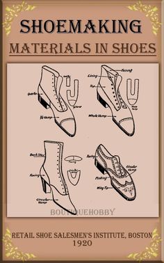 shoemaking materials in shoes book cover