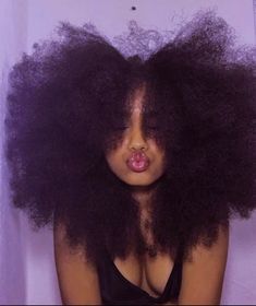 Poofy Hairstyles Black, Big Poofy Curly Hair, Fluffy 4c Hair, 4c Hair With Bangs, Curly Puffy Hair, 4b Afro, Grow Long Natural Hair, Long 4c Hair