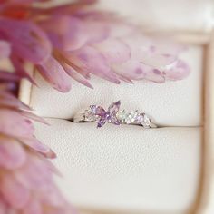 Monarch Butterfly Amethyst Opal Ring – Azura New York Lilac Ring, Bff Rings, Reinvent Yourself, Purple Ring, Like A Butterfly, Ring Purple, Purple Rings, It's Never Too Late, Butterfly Ring