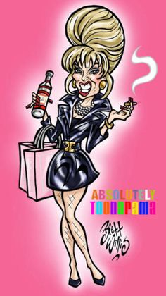 Absolutely Fabulous Patsy, Edina Monsoon, Six Pack Abs Diet, British Humour, Funny Holiday Cards