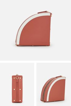 Material: 100% Calfskin Color: White, Red Size: 7*7*2.7 Inches Sector shapes shoulder bag with magnetic secure closure. Contrasting shape detailing on front. Zipper on the inside comparments. It comes with shoulder straps for carrying or wearing on your shoulders. The tonal stitching completes this bag's design. Front Zipper, Shoulder Straps, Calf Skin, Leather Bag, Bags Designer, Color White, Stitching, Size 7, Things To Come