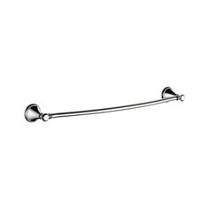 an image of a metal towel bar on a white background with clipping for text