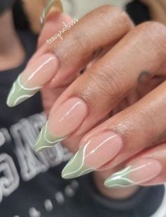 Step into the world of elegance this spring with a stunning array of sage green nails that'll add a touch of glamor to your manicure. Nails Acrylic Stiletto, Beautiful Wedding Nails, Green Nails Acrylic, Purple Nail Design, Sage Green Nails, Wedding Nails Ideas, Purple Nail Designs, Purple Nail, Purple Nails