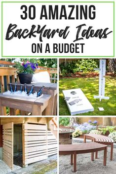 the ultimate guide to building backyard lawns on a budget with pictures and text overlay