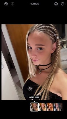 Summer Braids For White Women, Milipilis Outfit, Beach Braids, Summer Braids, Selfie Ideas Instagram, Just Girl Things, Summer Hairstyles, Hair Hacks, Hair Looks