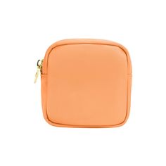 Classic Mini Pouch | Personalized Pouches - Stoney Clover Lane Removable Pouch Coin Purse For On-the-go, Orange Pouch Clutch For Daily Use, Orange Pouch Clutch For Everyday Use, Orange Clutch With Removable Pouch For Travel, Chic Portable Pouch For Everyday Use, Orange Travel Pouch With Zipper, Compact Pouch For On-the-go, Compact Zipper Pouch For On-the-go, On-the-go Coin Purse Pouch