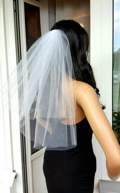 White middle length veil is perfect for bachelorette party or wedding. It could be great for the bride and bridesmaids. Veil is also great for flower girls, or little girls who just want to dress up like a bride for fun! Veil length is about - 50 cm or 19.7 inch. WITH THE HAIR COMB! If you want SUCH, but IVORY 2-tier LONG VEIL: https://www.etsy.com/listing/217040791/bachelorette-party-veil-2-tier-ivory?utm_medium=SellerListingTools&utm_campaign=Share&utm_source=Raw&share_time=1527071 Diy Vail Bachelorette, Veil For Bachelorette Party, Party Veil Bachelorette, Fun Veil, Bachelorette Party Veil, Veil Bachelorette Party, Bachelorette Party Veils, Flower Girl Veil, Bachelorette Veil