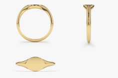 "Pinky Signet Ring / 14k Gold Oval Signet Ring / Small Signet Ring / Signet Ring Women / Minimalist Personalized Ring by Ferkos Fine Jewelry Item Details ✔ Made to Order. ✔ Gold Kt: 14K ✔ Available Gold Color: Rose Gold, Yellow Gold, White Gold ✔ Oval Signet Measurement: 8 x 6MM ✔ Height: 1.35MM ✔ Ready to Ship in 7-10 Business Days Be sure to hit \"favorite\" on the right so it remains on your favorites list and/ or add to your wishlist(s). ▶ Want to find out more? Check out my shop http://etsy White Gold Stackable Oval Rings, Classic Oval Stackable Signet Ring, Oval Stackable Signet Ring In Fine Jewelry Style, Yellow Gold Stackable Signet Ring For Formal Occasions, Tarnish Resistant Oval Stackable Rings In Fine Jewelry, Timeless Oval Stackable Signet Ring, Oval Stackable 14k Yellow Gold Rings, Formal Yellow Gold Stackable Signet Ring, Modern Oval Stackable Rings For Formal Occasions