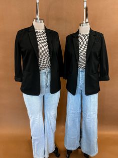 Bossy Black Blazer FINAL SALE This Blazer Features A Tailored Fit Small: 2-4, Medium: 6-8, Large: 8-10, 1X: 12-14, 2X: 16-18, 3X: 18-20 Our Size 6 Mannequin Is Wearing A Medium Our Size 16 Mannequin Is Wearing A 1X Partially Lined D3.1 Create Change, Conscious Consumer, Black Blazer, How To Feel Beautiful, Boutique Clothing, Fig, Women Empowerment, Ivy, Final Sale