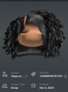 #robloxcode Roblox Shirts Codes, Baddie Hair Codes, Roblox Hair Codes, Black Hair Id Roblox, Cute Baddie Outfits