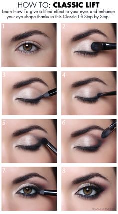 How to Classic Lift Your Eyes More Smokey Eyes Tutorial, Natural Eye Makeup Tutorial, Applying Eye Makeup, Fitness Style