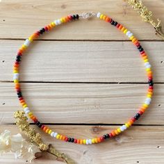 Bead Bracelet Patterns, Seed Beads Necklace, Desert Sun