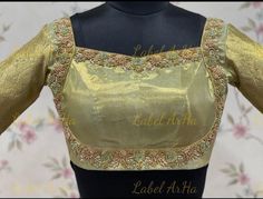 Green Blouse Aari Work Designs, Blouse Aari Work Designs, Blouse Neck Designs Latest, Aari Work Designs, Blouse Aari Work, Latest Blouse Neck Designs, Light Green Blouse