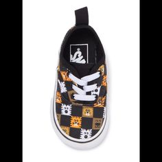 Brand New In Box Animal Print Playful Black Non-slip Sneakers, Playful Black Low-top Sneakers, Vans Authentic Shoes, Brown Vans, Shark Shoes, Monochrome Kids, Rare Vans, Boys Vans, Van Color