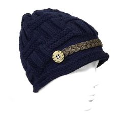 This knitted cap features a button strap across the front and can be slouched in the back. A comfy cap that can go over the ears, this hat will keep your head warm while looking stylish. The perfect winter accessory for skiing or outdoor play. Available in a variety of colors. Dimensions: 22 inch circumference, 8 inch height. Material: Acrylic. Adjustable Brimmed Beanie For Cold Weather, Adjustable Knitted Bonnet For Outdoors, Adjustable Beanie For Cold Weather, Adjustable Beanie Cap For Cold Weather, Adjustable One Size Hat For Cold Weather, Adjustable Hat For Cold Weather, Adjustable One-size Hat For Cold Weather, Adjustable Crochet Beanie For Outdoor, Adjustable Crochet Hat For Winter Outdoor