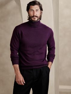 Franco Italian Merino Turtleneck Sweater | Banana Republic Classic Turtleneck, Men's Sweaters, The Sheep, Stay Cool, Black Media, The Land, Green And Purple, Turtleneck Sweater, Family Photos