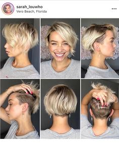 Under Shaved Hair Bob, Undercut Bobs For Women, Women’s Undercut Bob, Blonde Undercut Bob, Blonde Bob With Undercut, Trendy Short Bobs 2023, Short Undercuts For Women, Long Pixie Haircut With Undercut, Long Pixie With Undercut Shaved Sides