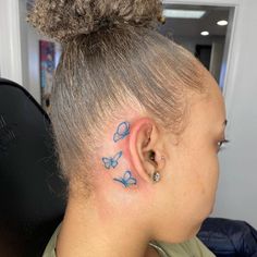 Cute Tattoos For Women, Face Tattoos, Discreet Tattoos, Skin Art, Neck Tattoo, Pretty Tattoos, Cute Tattoos, Behind Ear Tattoo